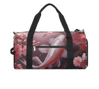 Cherry Blossom Red Carp Turnbeutel Reisetasche für Herren und Damen, große Wochenendtasche, Handgepäcktasche mit Schuhfach für Workout, Stil, Einheitsgröße, Stil:, Einheitsgröße