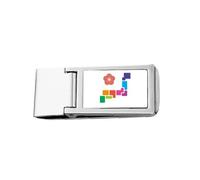 Cherry Blossom Tokyo City Achievement Culture Slim Money Clip Stainless Holder Pocket Wallet