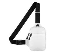 Chest Bag for Sports, Breathable Sling Bag with Reflective Logo, 23.62x43.31 Inches Lightweight Shoulder Pack (Black), for Cycling, Fishing, Hiking and Travel