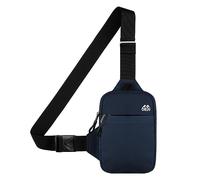 Chest Bag for Sports, Breathable Sling Bag with Reflective Logo, 23.62x43.31 Inches Lightweight Shoulder Pack (Black), for Cycling, Fishing, Hiking and Travel