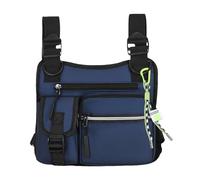 Chest Holster, verstellbar, multifunktional, für die Brust, 24 x 24 x 3,6 x 4,5 cm, Wear Resistant Weste mit 3D-Cut-Design für Wandern, Motorradfahren, Jagen, Training, blau, Se référer au descriptif