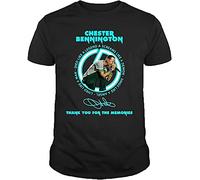 Chester Bennington Tee Single Tour Men Black T-Shirt Black Black3XL