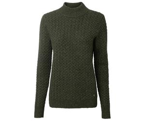 Chevalier - Women's Minley Mockneck Wool Pullover - Wollpullover, Gr. L 46, oliv (DarkGreen)