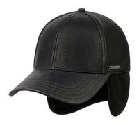 Chevrette Cowhide Cap mit Ohrenschutz by Stetson Caps XL (60-61 cm) schwarz