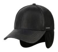 Chevrette Cowhide Cap mit Ohrenklappen by Stetson schwarz XXL (62-63 cm)