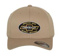 Chevrolet Offizielles Lizenzprodukt American Made Flexfit Baseball Cap (Khaki), Large/X-Large
