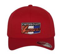 Chevrolet Offizielles Lizenzprodukt Camaro Patch Flexfit Baseball Cap (Rot), Large/X-Large