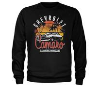 Chevrolet Offizielles Lizenzprodukt Camaro Sunset Sweatshirt (Schwarz), Small