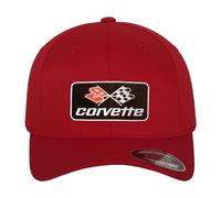 Chevrolet Offizielles Lizenzprodukt Corvette C3 Patch Flexfit Baseball Cap (Rot), Large/X-Large