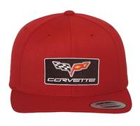 Chevrolet Offizielles Lizenzprodukt Corvette C6 Patch Premium Snapback Cap (Rot)