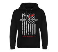 Chevrolet Offizielles Lizenzprodukt Corvette - Made In The USA Epic Hoodie (Schwarz), Large