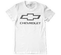 Chevrolet Offizielles Lizenzprodukt Logo Herren-T-Shirt (Weiß), XX-Large