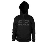 Chevrolet Offizielles Lizenzprodukt Logo Kapuzenpullover (Schwarz), X-Large
