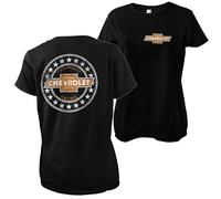 Chevrolet Offizielles Lizenzprodukt Racing Frauen T-Shirt (Schwarz), Medium