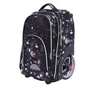 CHFUNE Trolley Rucksack mit 7 Zoll Rollen, Business Rolling ReiseRucksack, Groß Rucksack Laptoptasche(15'') Rollkoffer für Herren Damen wasserdichte Aktenkoffer