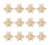 CHGCRAFT 12 Stück Honigbienen Brosche Anstecknadeln Aus Goldlegierung Vintage Bienen Brosche Anstecknadel Mantel Anzug Hemd Kragen Zubehör Brosche Anstecknadeln Für Rucksäcke Kleidung Jacken Hüte