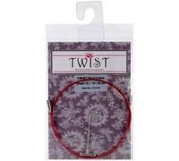 ChiaoGoo 7508-S Twist Lace, austauschbare Kabel, 20,3 cm, klein, Rot
