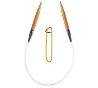 ChiaoGoo Bamboo Patina 9 Zoll (23 cm) Rundstricknadeln US-Gre 6 (4 mm) 2009-6 mit Maschenhalter