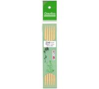 Chiaogoo - Chiaogoo Natural (20 cm, 8,00 mm) Doppelpointierte Bambusnadel - 1 Einheit