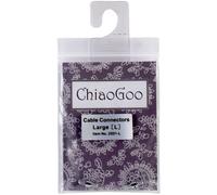 CHIAOGOO Cable Connectors for Spin or Twist Interchangeable Large Knitting Needle Set 2501-L by