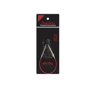 ChiaoGoo Rundstricknadel Knit RED aus Edelstahl 23 cm 4,00 mm Silber mit rotem Seil 1 Stück
