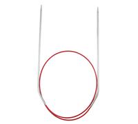 chiaogoo CG6024-01.5 Circular Knitting Needle, Silver, Red, One Size