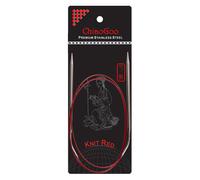 ChiaoGoo Knit Red Rundstricknadeln Edelstahl Chirurgenstahl 100 cm 8 mm