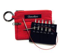 ChiaoGoo Lace Twist Shorties Auswechselbares Rundnadelset Edelstahl 23-25-30-29-31-35 cm 2-3,25 mm 6 Größen