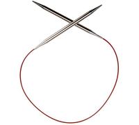 ChiaoGoo Red Lace Circular 24-inch (61cm) Stainless Steel Knitting Needle; Size US 11 (8mm) 7024-11 by ChiaoGoo