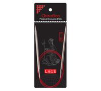 ChiaoGoo Circular Knitting Needle, Silver, Red, One Size