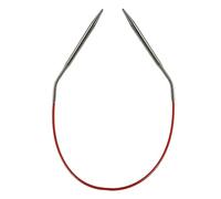 ChiaoGoo Rote Rundstricknadeln aus Edelstahl, 30 cm, Größe US 3 (3,25 mm) 6012-3