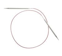 CHIAOGOO Rundstricknadeln aus Edelstahl, 0/2 mm, 81,3 cm, rote Spitze