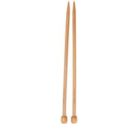 ChiaoGoo Single Point 9 inch (23cm) Bamboo Dark Patina Knitting Needle Size US 11 (8mm) 1031-11