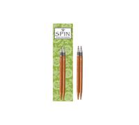 auswechselbare Nadelspitzen SPIN Bamboo Patina 7,5 mm 10 cm 2 St