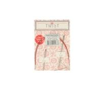 ChiaoGoo Nadelspitzen TWIST Lace CG7123-000 – 1,50 mm, 5 cm & 8 cm, Silber/Rot