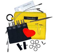 chiaogoo 0007230 Twist Shorties 7230-L Edelstahl-Set, 8 cm, Größe L, Gelb, 1-Pack