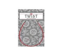 ChiaoGoo TWIST RED Seil 20 cm Large L Anschluss Rot für austauschbare Rundstricknadeln 1 Stück