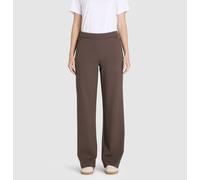 MAC Loose Fit Stoffhose aus Viskose-Mix Modell 'Chiara' in Mittelbraun, Größe 44/30