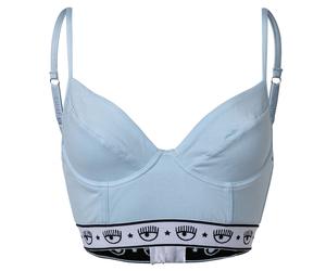 CHIARA FERRAGNI Damen BH, Bralette - mit Bügel, Logobund, Cotton Stretch XL Blau