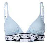 CHIARA FERRAGNI Damen Triangle BH, Bralette - Bügellos, Logobund, Cotton Stretch Hellblau XL