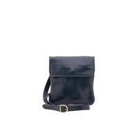 Chiara Ferretti Umhängetasche für Herren aus echtem Leder Made in Italy 25 x 23 x 4 cm 5535, blau, Taglia unica