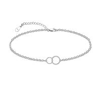 CHIC & ARTSY Kette Fußkettchen 925 Sterling Silber Kette Fußkettchen 4mm Büroklammer Kette Fußkettchen hübsches Fußkettchen Armband Frauen böhmischer Strandschmuck
