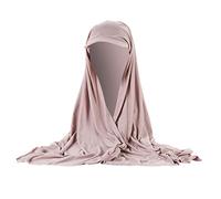 Chic Hijab Für Damen Türkisch Kopftuch Muslim Damen Visor Bandana mit Schirm Haarband Baumwolle Beanie Frauen Konfektionskleidung Schal Kleider, Muslim Weicher Jersey Kopftücher, Burka