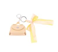 Chic Mini Bow Key Chain Münz geldbörse, einzigartiger PU-Leder-Kopfhörer-Beutel, Neuheit Kleiner Münzhalter, Schlüssel Akzent für Frauen Geschenke