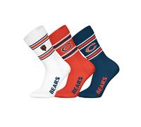NFL Unisex Socken, 3er Pack - NFL Teams, 3Pack Crew Socks, Football, Logo, Baumwollmischung Chicago Bears 2 39-42