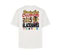 Chicago Blackhawks '47 Retro Oversized Starside Backprint Foundation NHL T-Shirt Cream - M