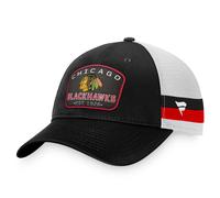 Chicago Blackhawks NHL Fanatics Fundamental Trucker Cap Schwarz One Size Schwarz