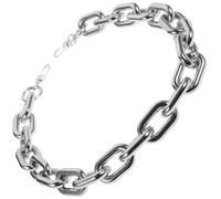 CHICAMPERA Kettenriemen aus Acryl 60cm in Silber für Handtaschenband DIY vielseitiger Ersatzriemen für Umhängetasche Damen