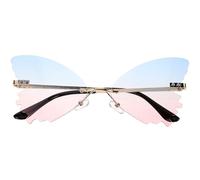 CHICAMPERA Sommer Sonnenbrille für Blauem PC Material und Bequemen Nasenpads Liebevoll Geformt für Outdoor Reisen und Angenehmes Tragen