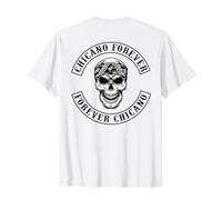 Chicano Skull mit Bandana Biker Style Rocker Lowrider T-Shirt